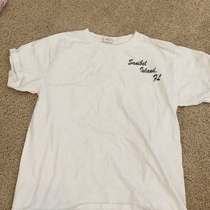 Surf beach Sanibel island, FL printed t shirt